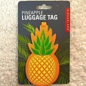 ☀️2/$14☀️Kikkerland “Pineapple” Luggage Tag